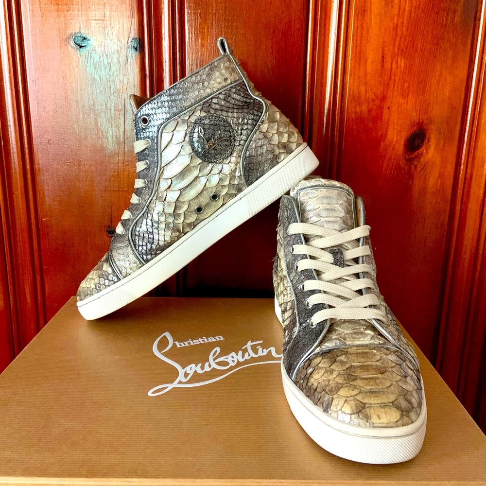 Christian Louboutin Louis Flat Roccia Python EU 42